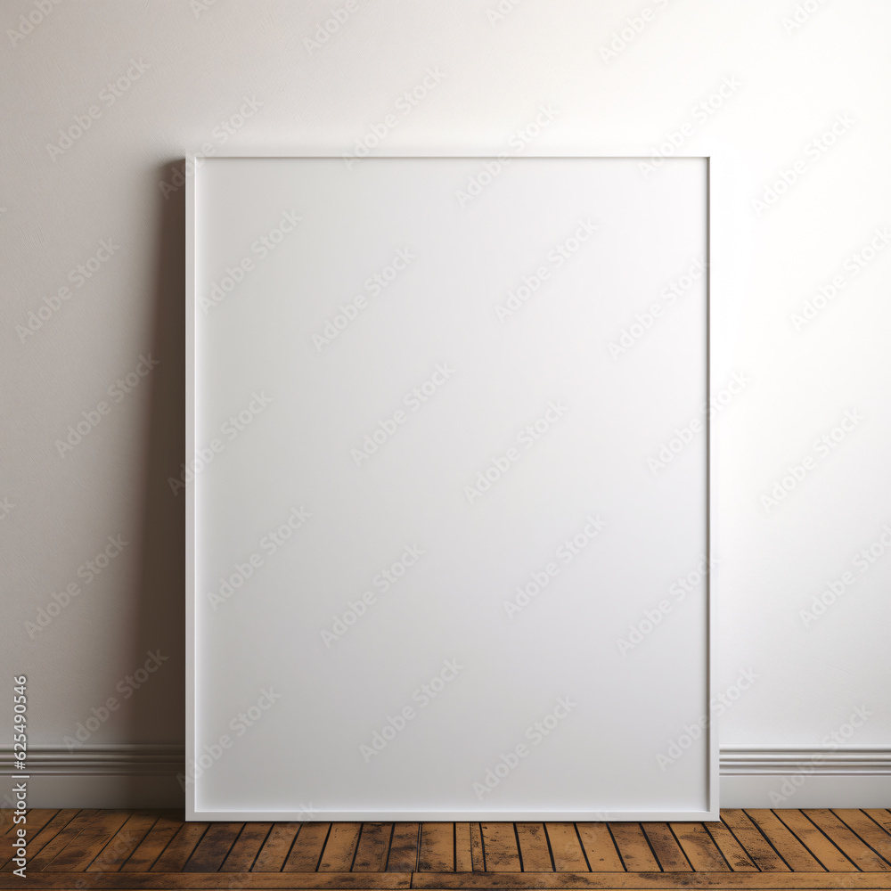 White frame mock up poster frame in modern interior background, living room, minimal style for presentation, poster, billboard, signboard White frame mock up poster frame in modern interior background, living room, minimal style for presentation, poster, billboard, signboard