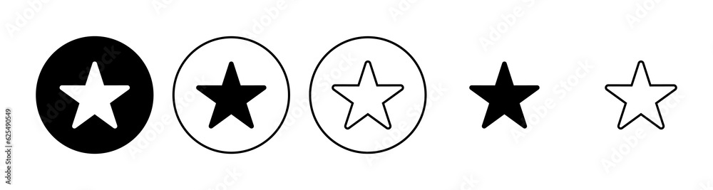 Star Icon set. rating icon vector. favourite star icon Star Icon set. rating icon vector. favourite star icon