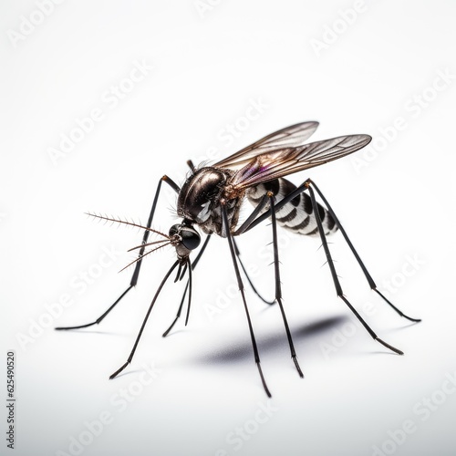 Mosquito in white background, AI generated Image © musa