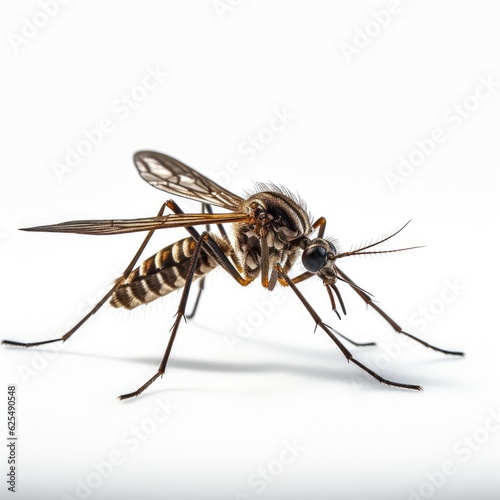 Mosquito in white background, AI generated Image © musa