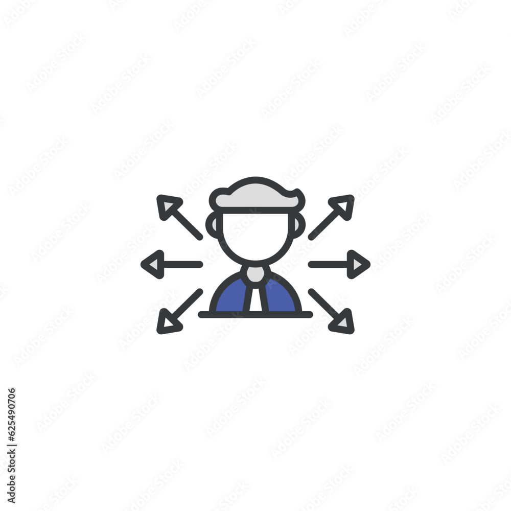opportunity icon design with white background stock illustration