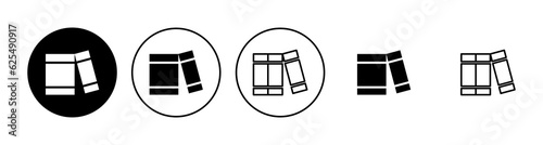 Library icon set. education icon vector