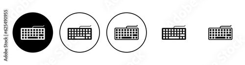 Keyboard icon set. keyboard vector symbol