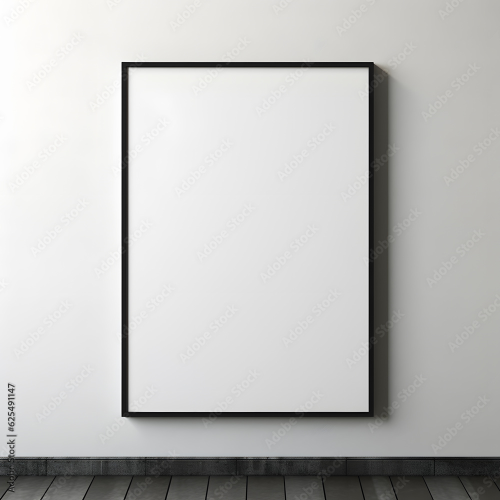 White frame mock up poster frame in modern interior background, living room, minimal style for presentation, poster, billboard, signboard White frame mock up poster frame in modern interior background, living room, minimal style for presentation, poster, billboard, signboard