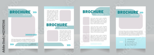 Clean transport blank brochure design. Template set with copy space for text. Premade corporate reports collection. Editable 4 paper pages. Barlow Black  Regular  Nunito Light fonts used