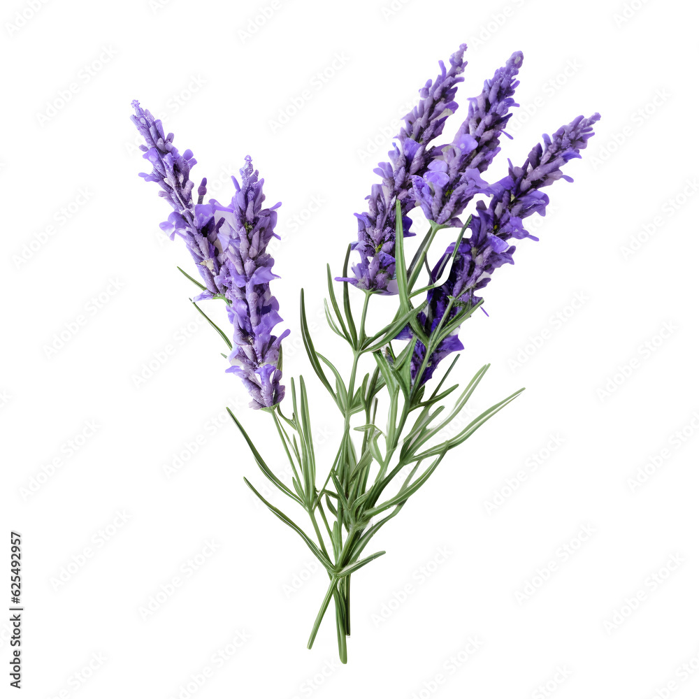 Lavender isolated on white png transparent background Lavender isolated on white png transparent background