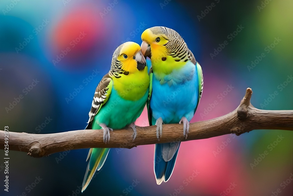 Fototapeta premium blue and gold macaw