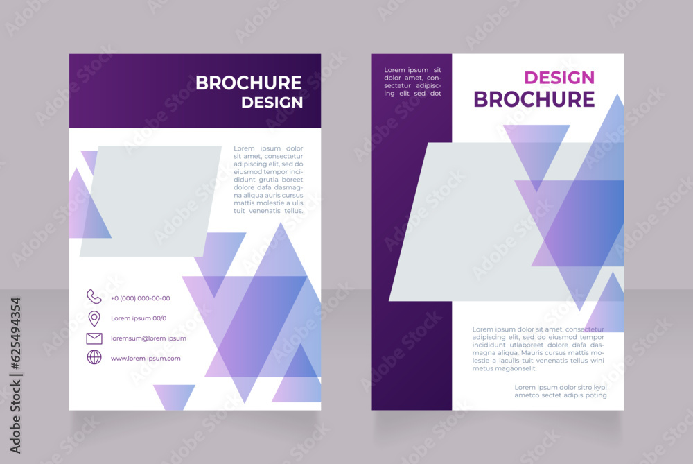 Internet provider advertising blank brochure design. Communication service. Template set with copy space for text. Premade corporate reports collection. Editable 2 paper pages. Montserrat font used
