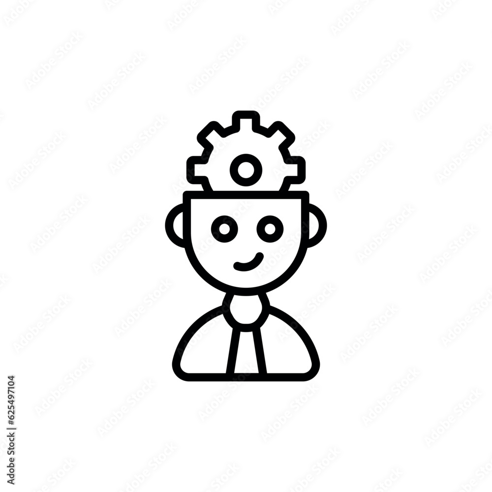 Manager icon design with white background stock illustration Manager icon design with white background stock illustration