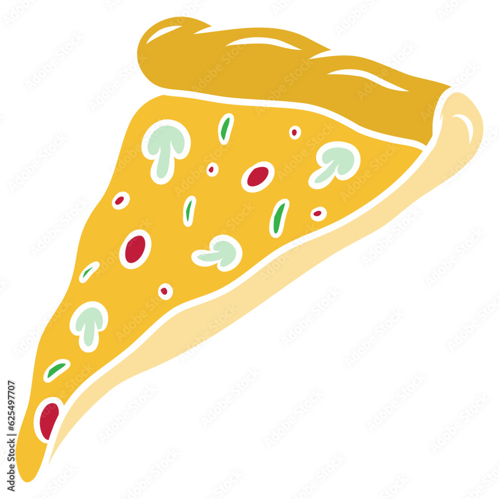 illustration of a slice of pizza illustration of a slice of pizza