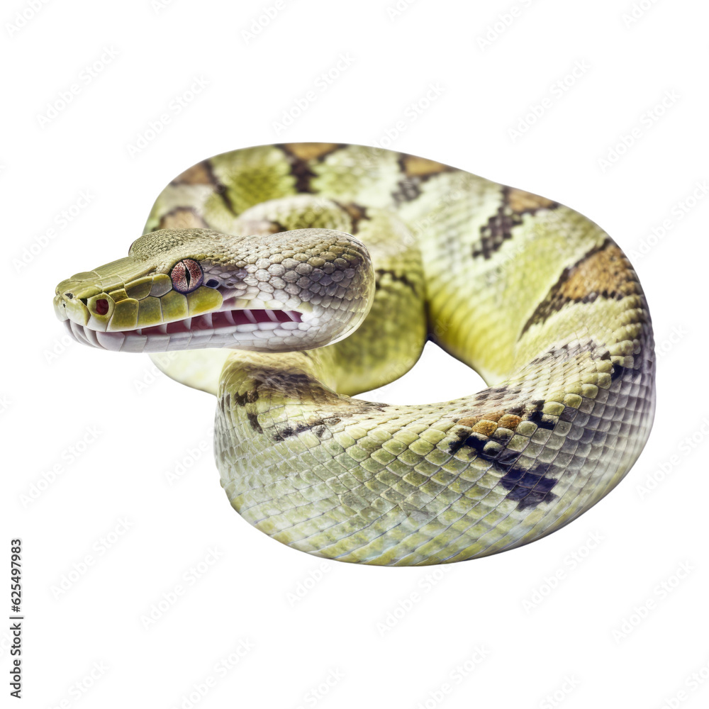 Obraz premium snake isolated on transparent background cutout