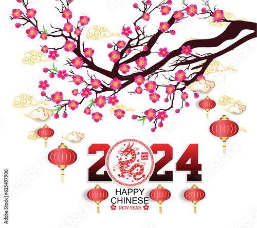 Happy new year 2024, Chinese New Year 2024 , Year of the Dragon © thanhtrong007