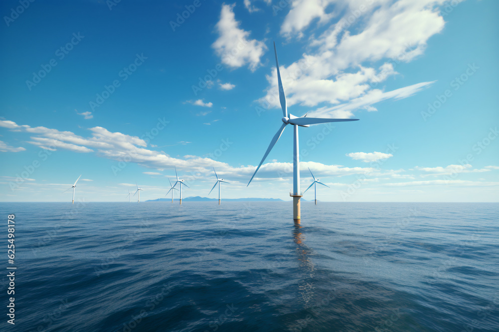 Windpower / wind-turbine / offshore / renewable energy / ecology.

Generative AI