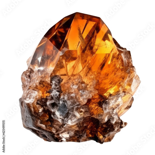 amber isolated on transparent background cutout