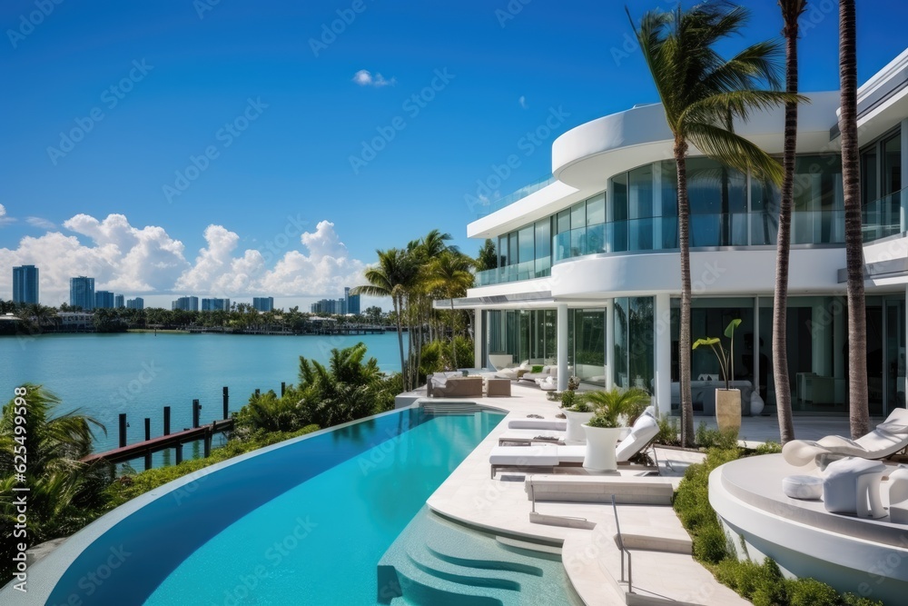 Opulent residence situated in Miami Beach, Florida, United States.