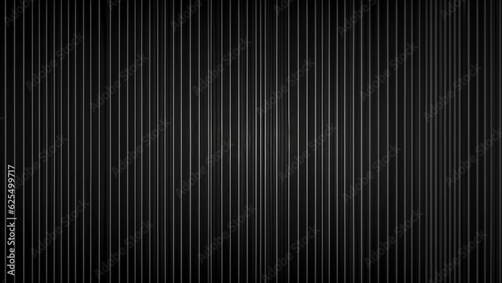 Abstract background of metal stripes in black and white colors.