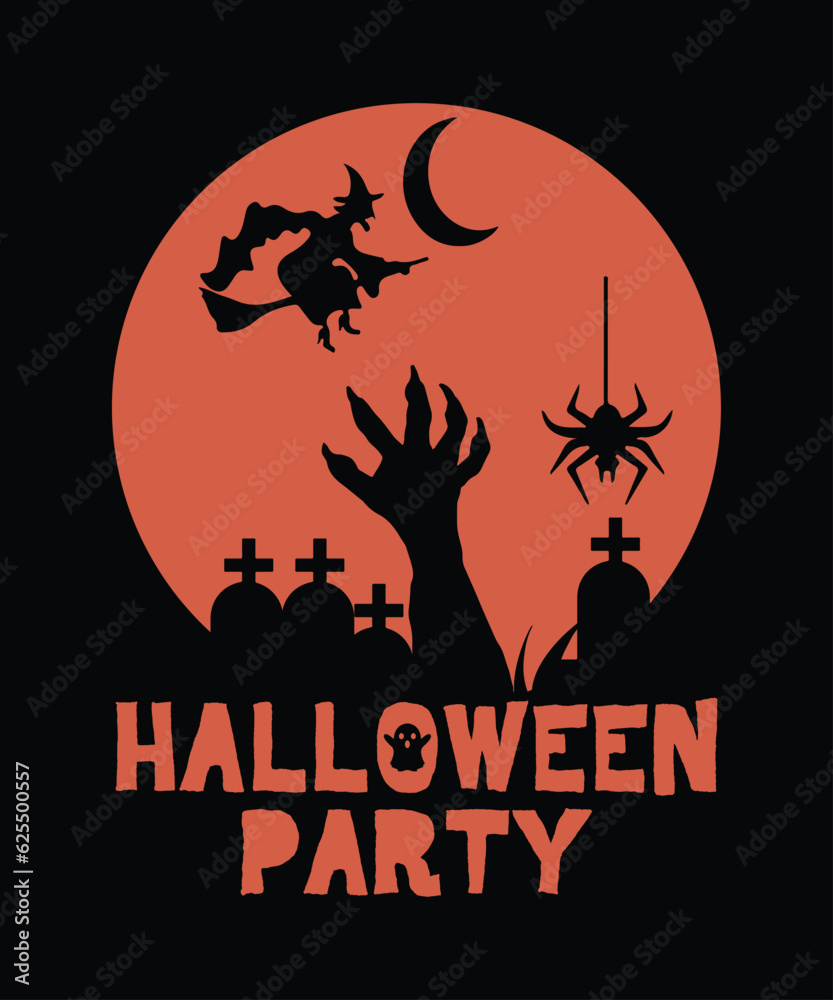 halloween party t shirt print template