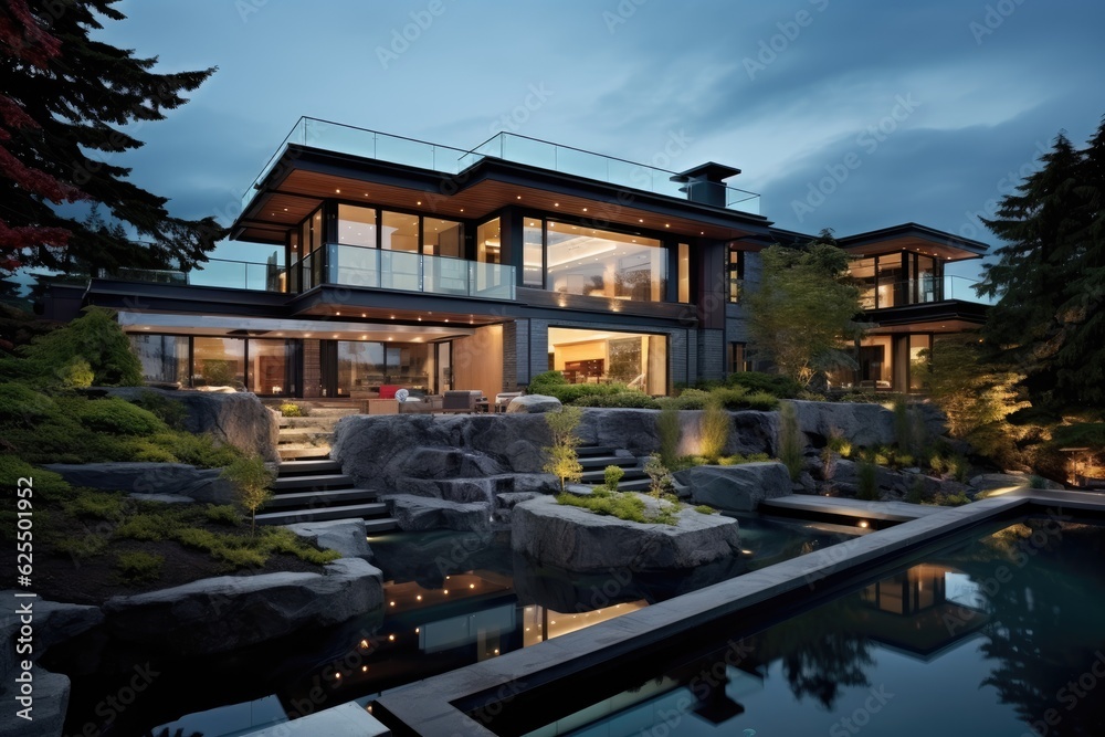 Obraz premium Upscale residence located in Vancouver, Canada.