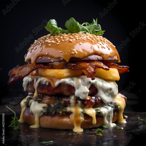 Loveley Burger, Generative AI, Generativ, KI photo