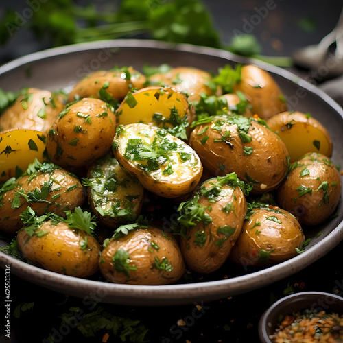 salt potatoes with parsley, Generative AI, Generativ, KI