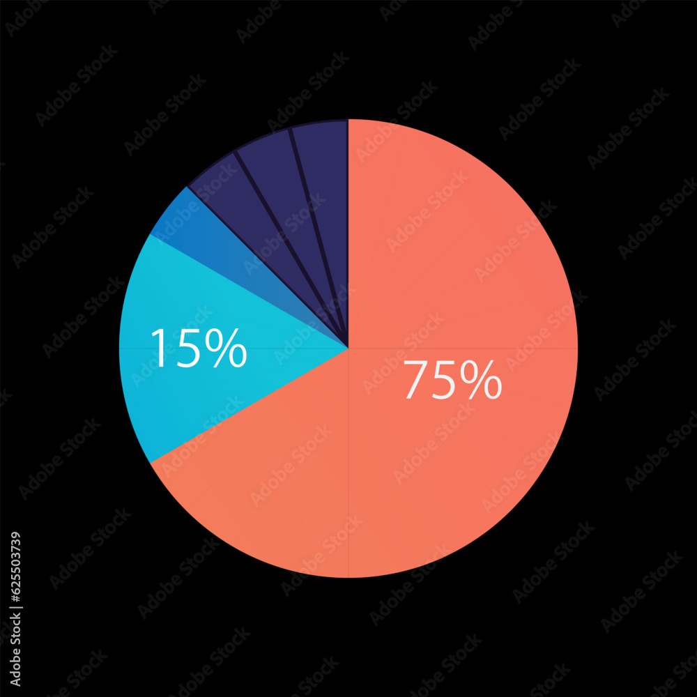 Government expenditures circle infographic design template for dark theme. Financial statistics. Editable pie chart with sectors. Visual data presentation. Myriad Pro-Regular font used Government expenditures circle infographic design template for dark theme. Financial statistics. Editable pie chart with sectors. Visual data presentation. Myriad Pro-Regular font used