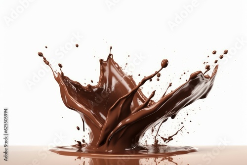 Chocolate splash. Generate Ai