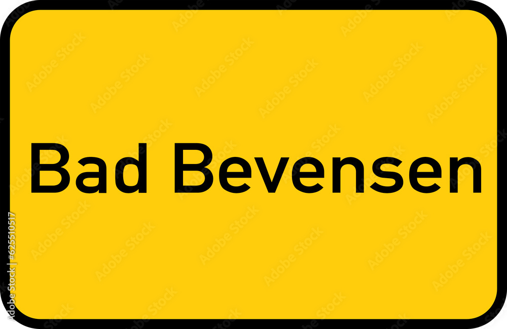 City sign of Bad Bevensen - Ortsschild von Bad Bevensen City sign of Bad Bevensen - Ortsschild von Bad Bevensen