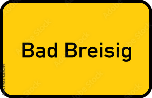 City sign of Bad Breisig - Ortsschild von Bad Breisig