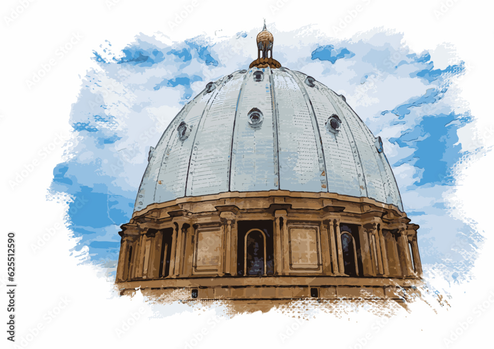 Φωτογραφία painting of the Basilica of Our Lady of Peace, one of the world's great Catholic