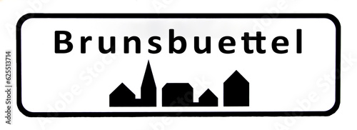 City sign of Brunsbuettel - Brunsbuettel Byskilt photo