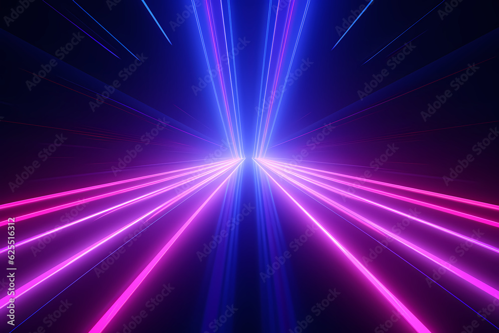3D Render neon rays blue and purple background
Generative AI 3D Render neon rays blue and purple background
Generative AI