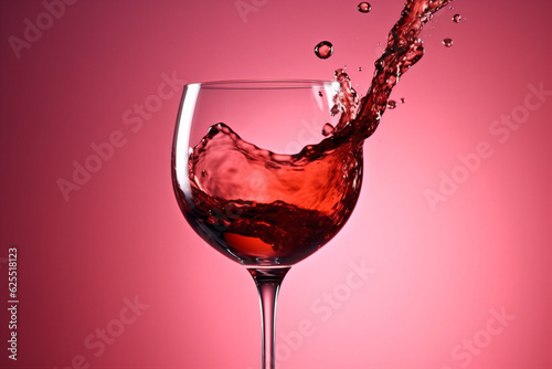 glass liquid background party drink alcohol gradient bar wine closeup red. Generative AI.