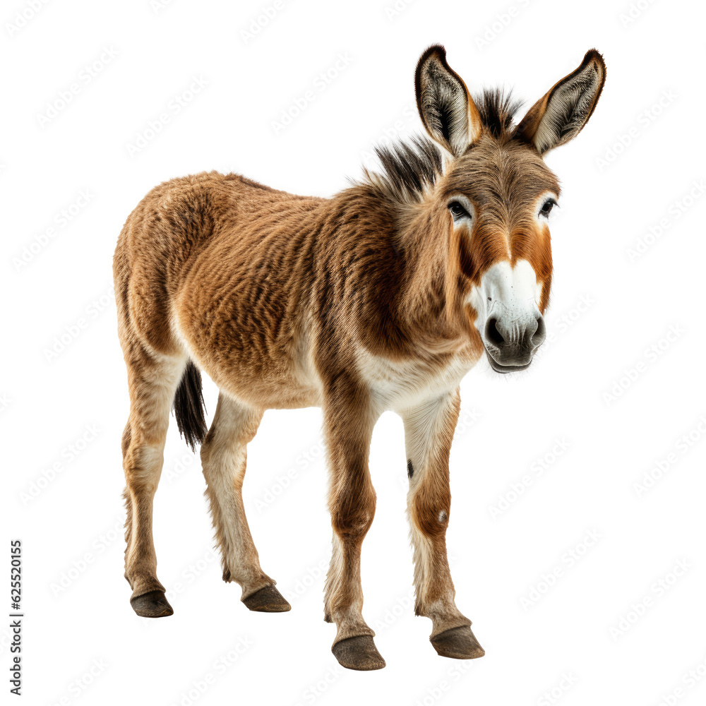 donkey isolated on transparent background