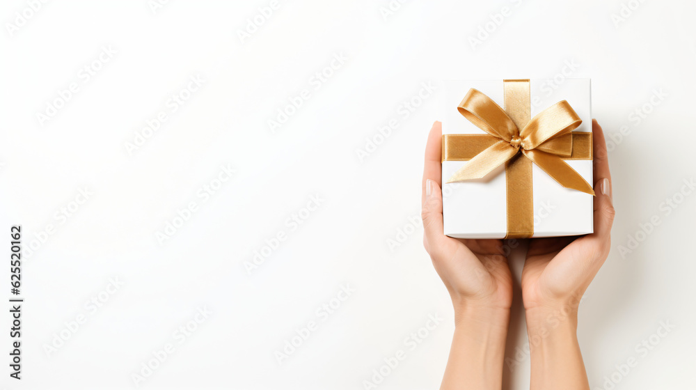 Hand holding a gift box.
Generative AI Hand holding a gift box.
Generative AI