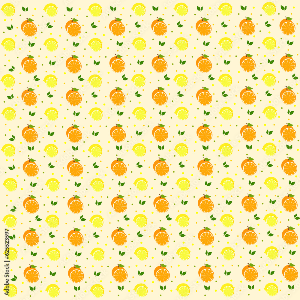 lemon orange pattern