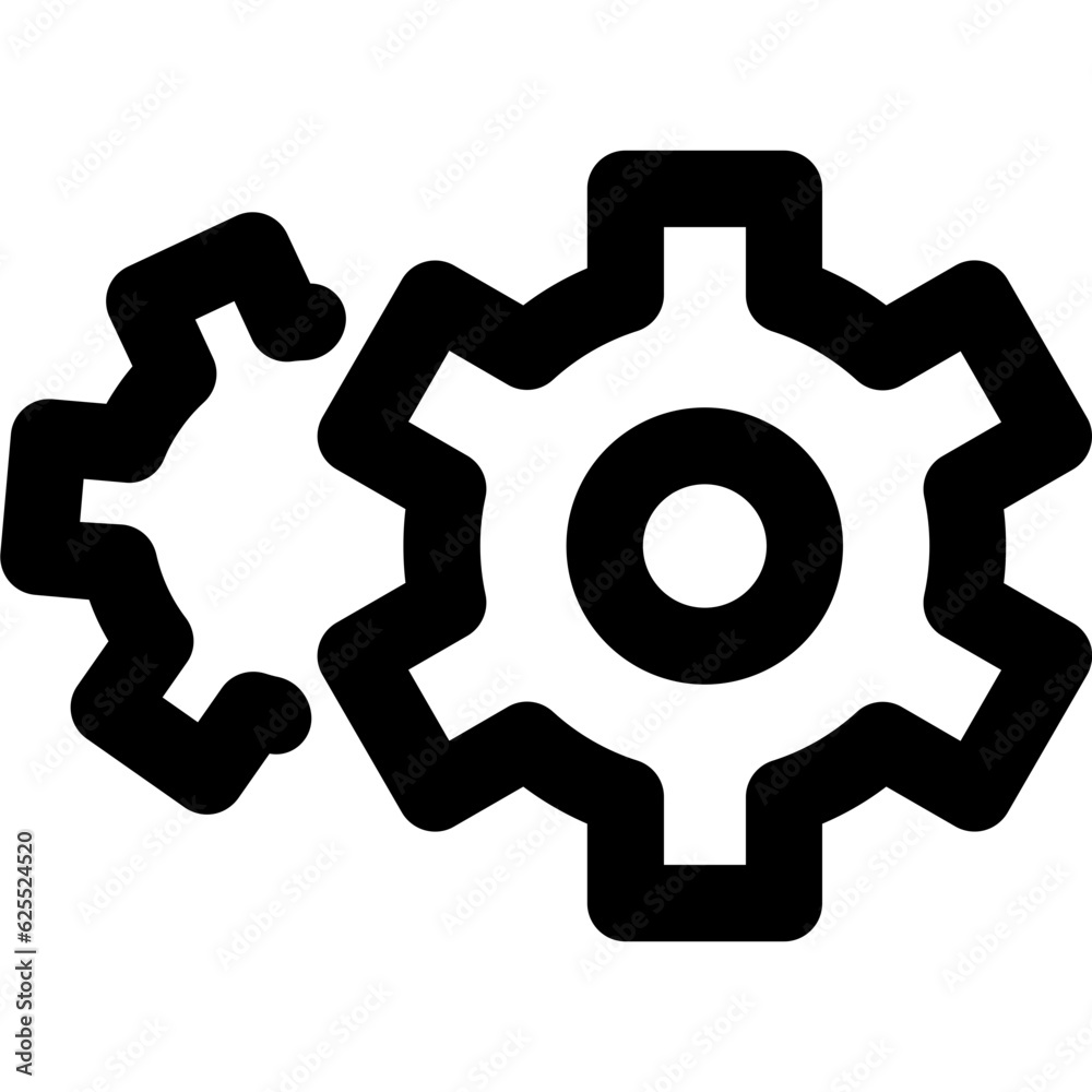 Gear icon. Vector illustration Gear icon. Vector illustration