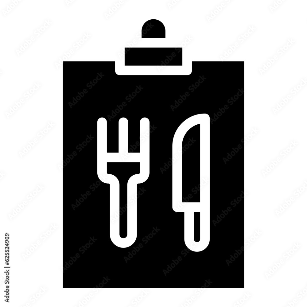 Fototapeta premium cutlery glyph 