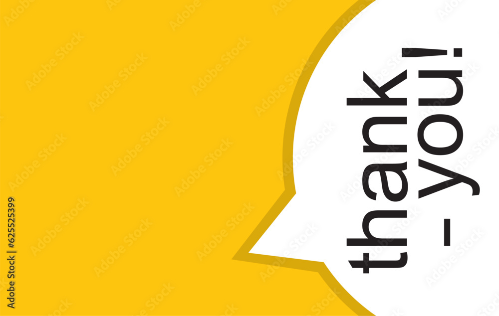 Thank you speech bubble banner. Speech bubble banner. Can be used for business, marketing and advertising. Vector EPS 10. easy to editable file.