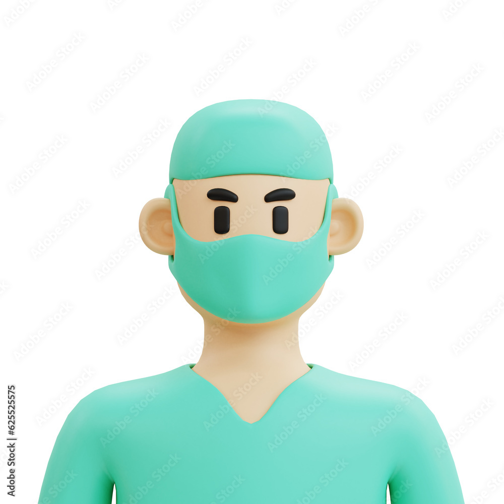 3d rendering Male Surgeon 3d rendering Male Surgeon