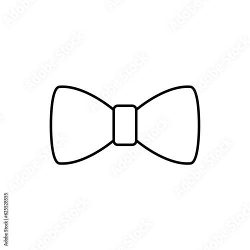 bow tie shape vector illustration on white background.