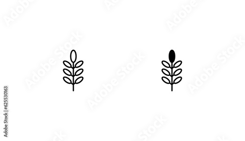 Acacia icon design with white background stock illustration