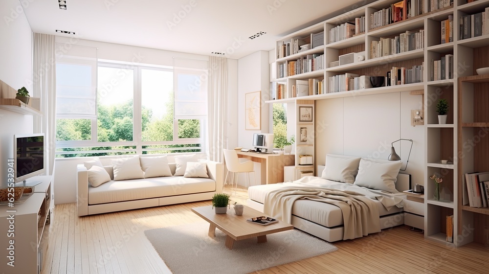 modern bright interiors 3d rendering illustration modern bright interiors 3d rendering illustration