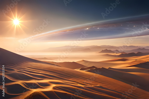 sunset over the desert © Ishara