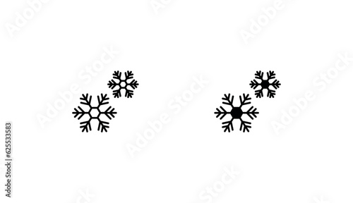 Snow icon design with white background stock illustration