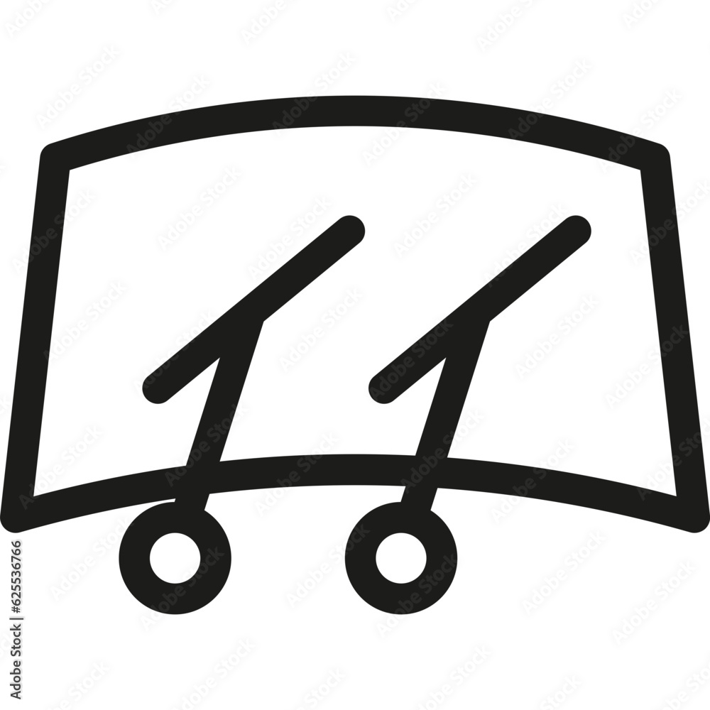 Windscreen Icon. Vector Illustration Windscreen Icon. Vector Illustration