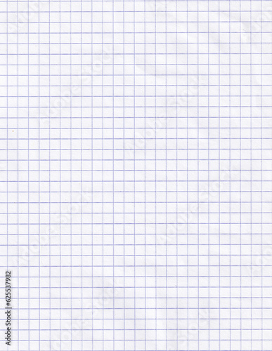 Canvastavla Grid paper texture background. White paper texture backdrop.