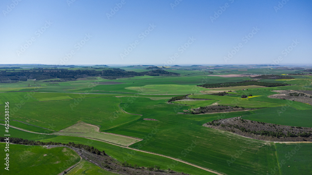 El campo desde el aire en Castilla y León