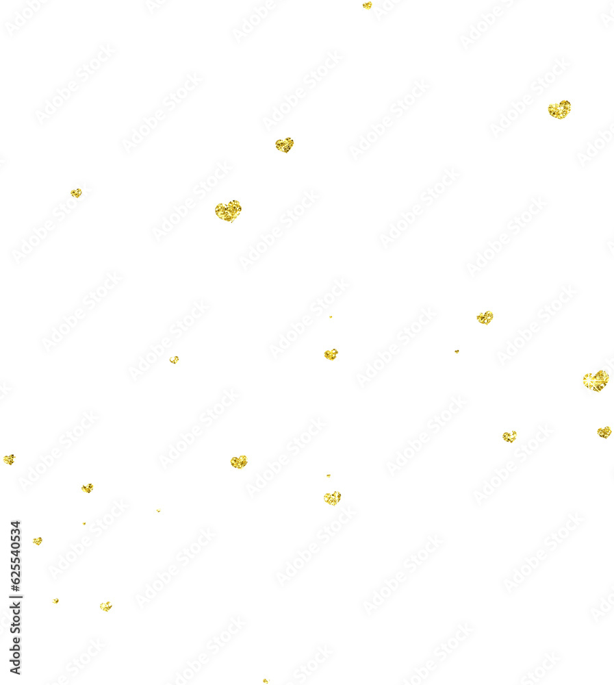 Gold heart glitter confetti Gold heart glitter confetti