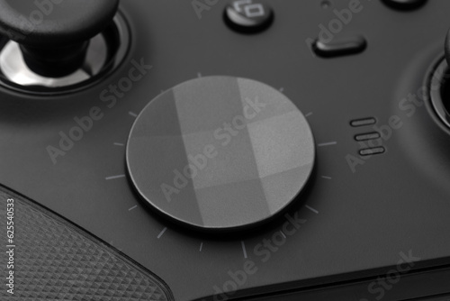 Joystick on a white background. Gamepad closeup isolated on white background.