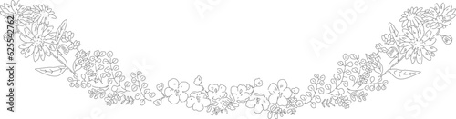 小さなお花とお洒落なフレーム